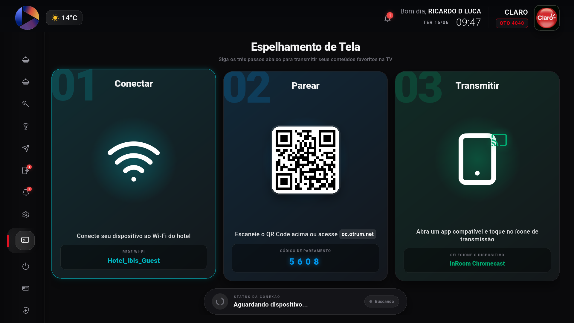 Espelhamento de tela
